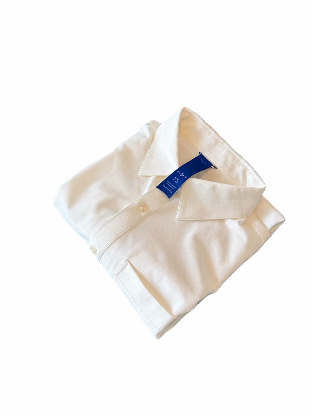 Kit and Ace Men's White Dress Shirt - Classic Collared Shirt Size XS
